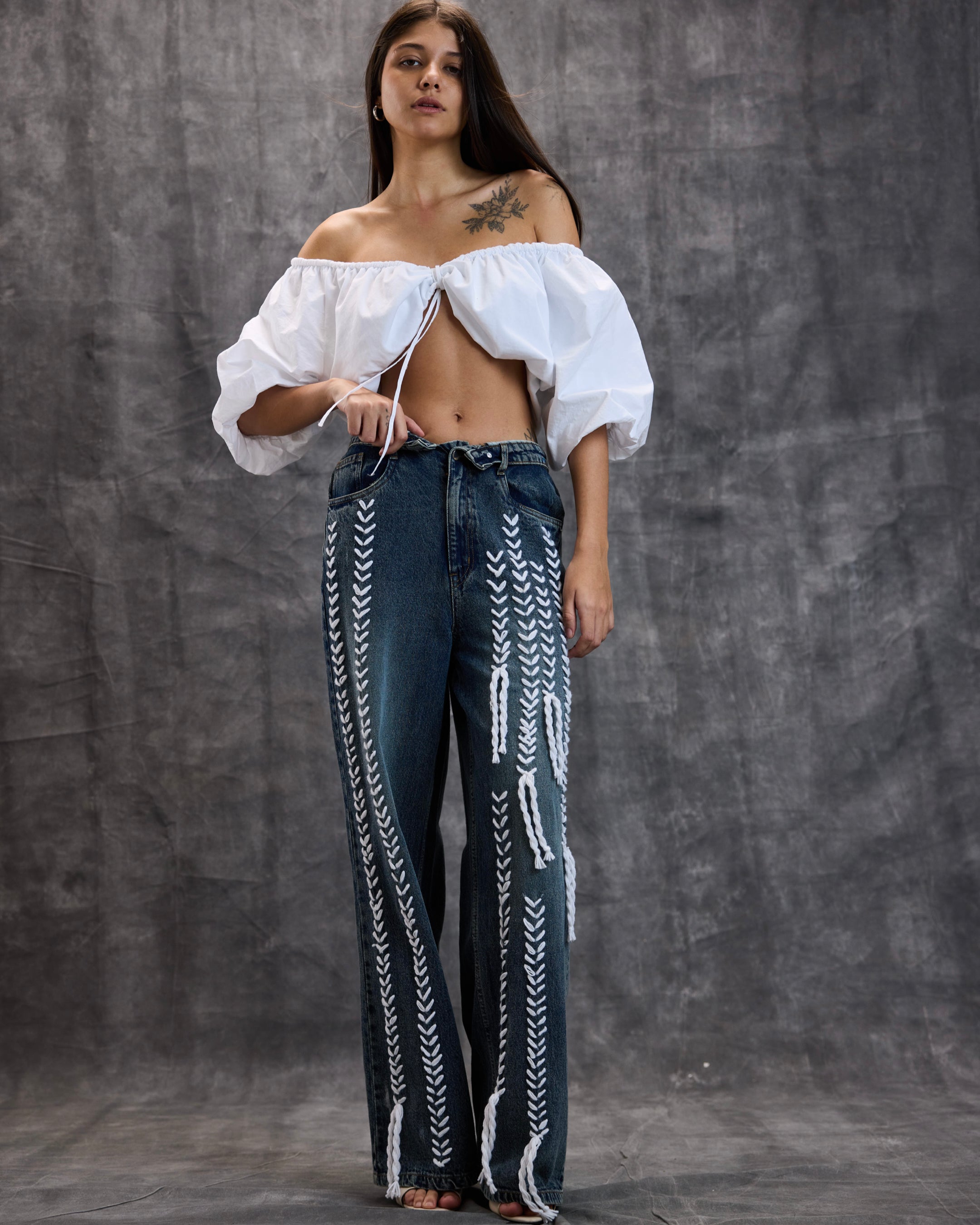 Embroidered Denim