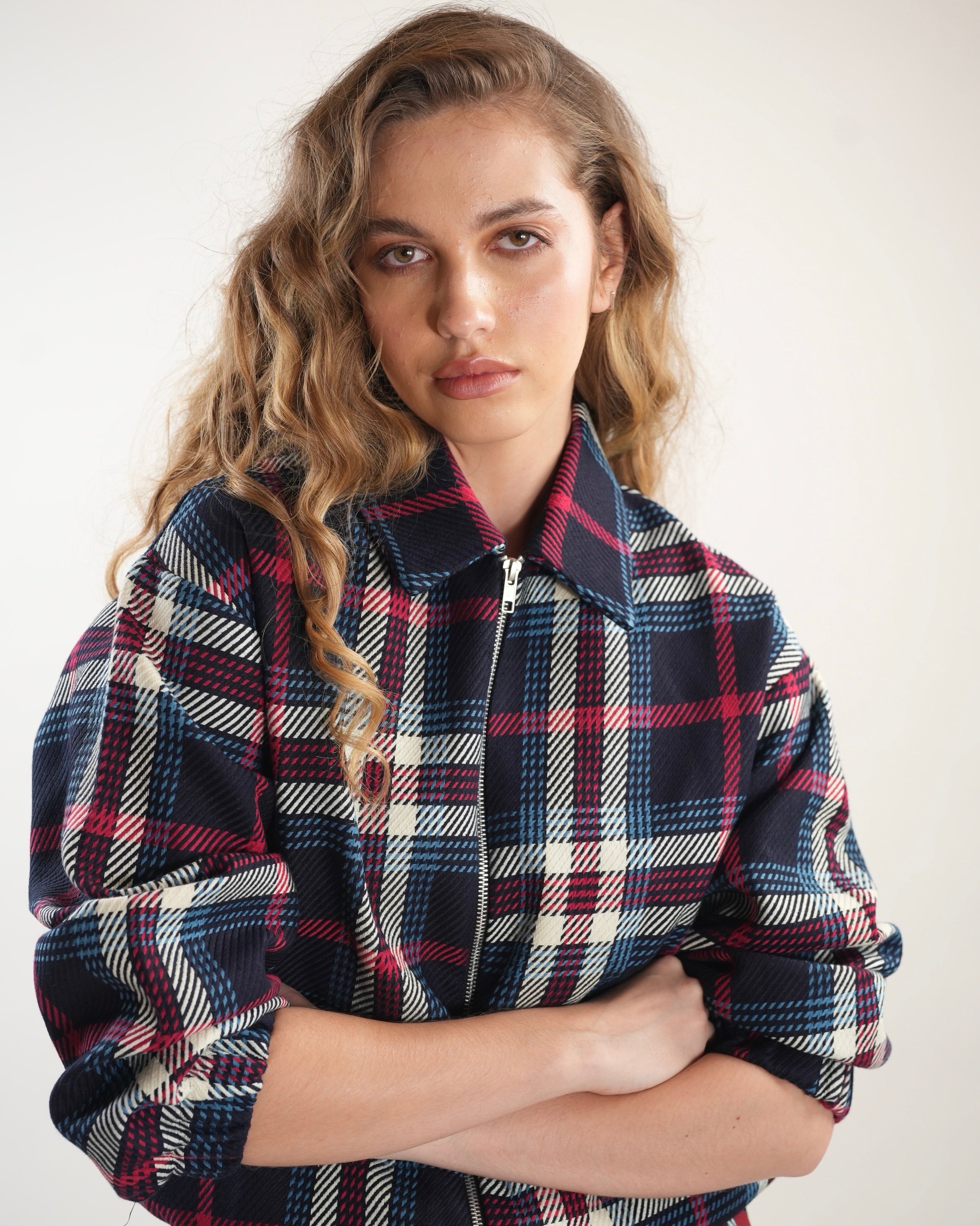 Tri-colour Tartan Jacket