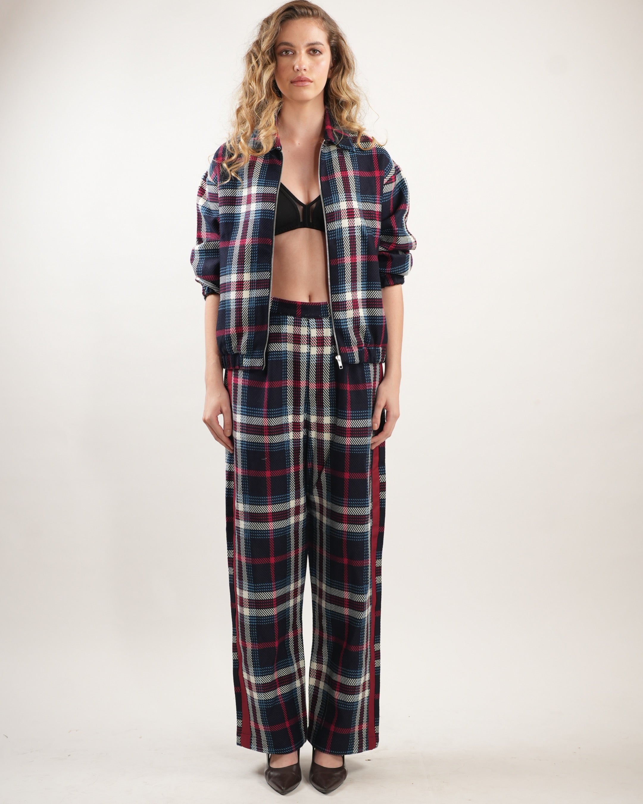 Tri-colour Tartan Jacket