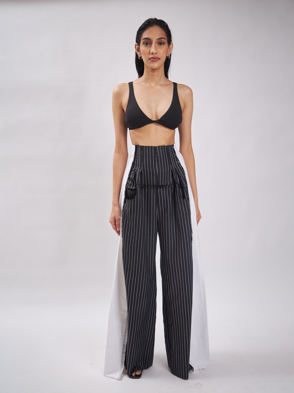 Georgie Pinstripe Corset Pants