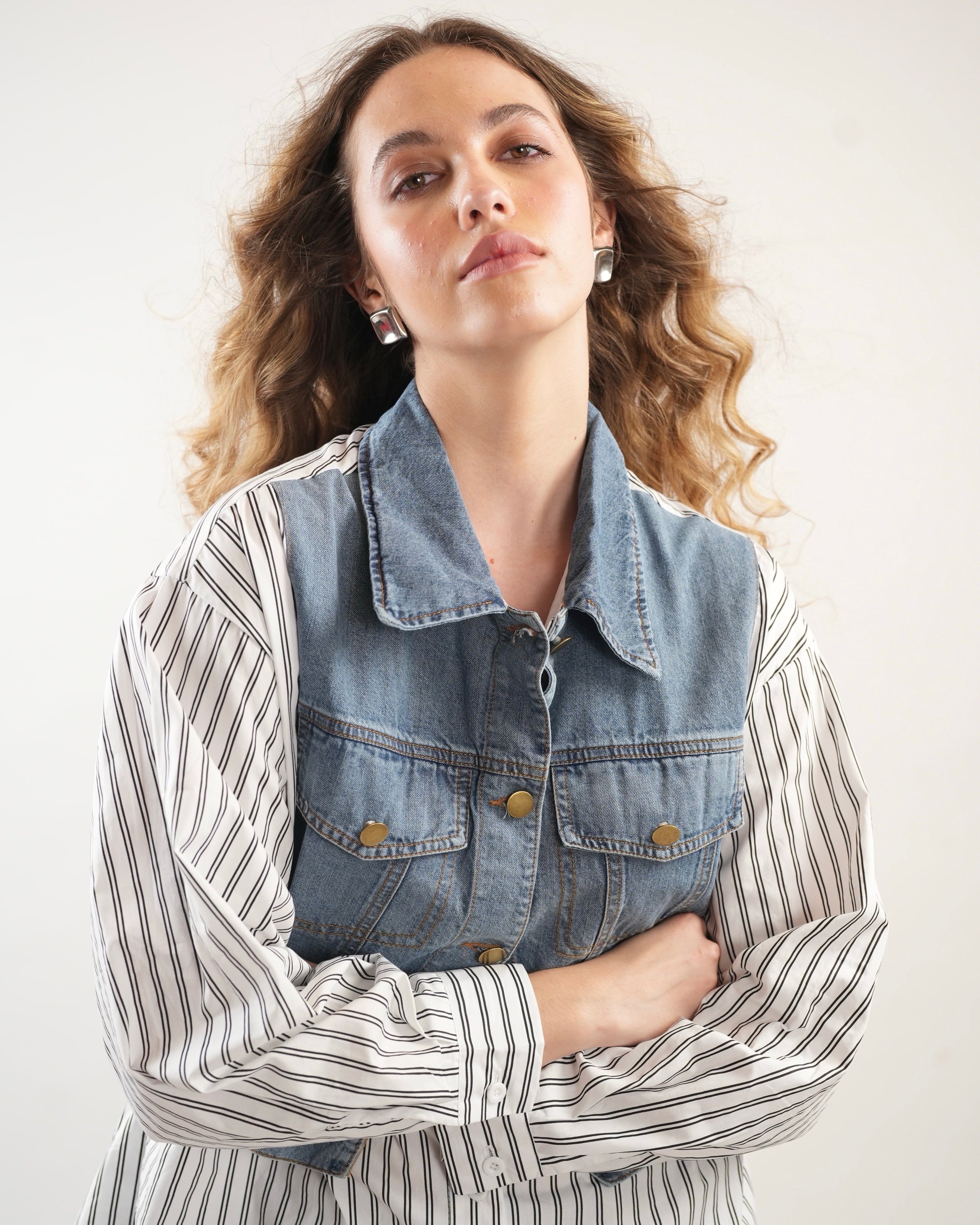 White Pinstripe Shirt