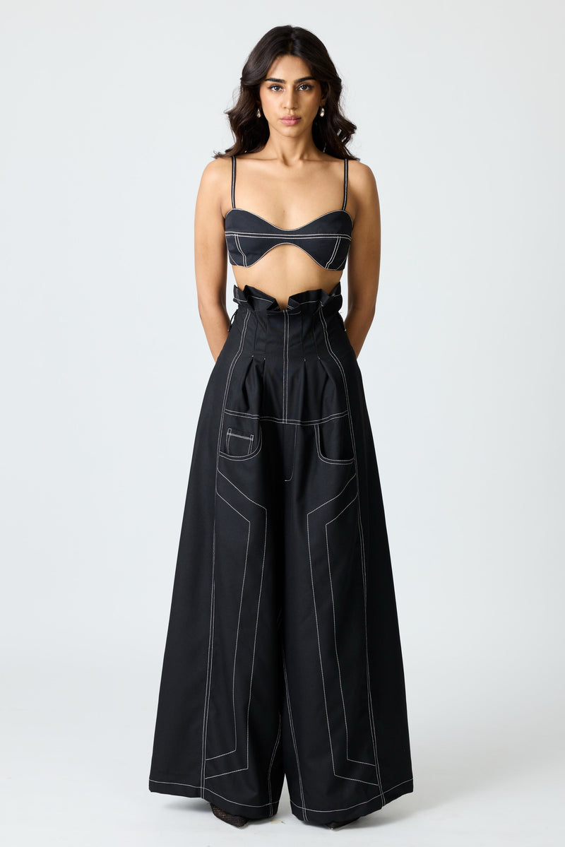Erryn Black Georgie Corset Denim