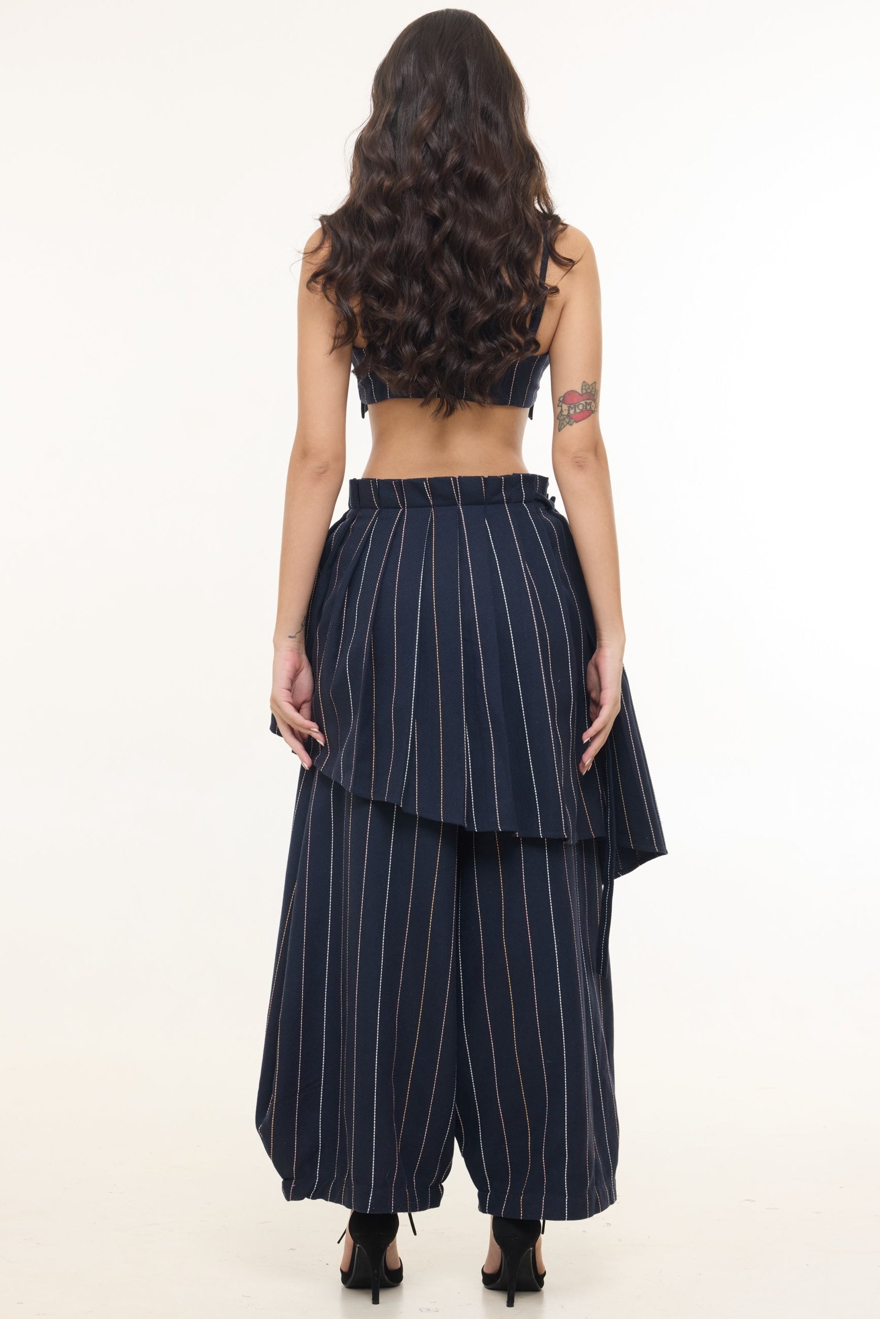 Jacquard Pleated Pants