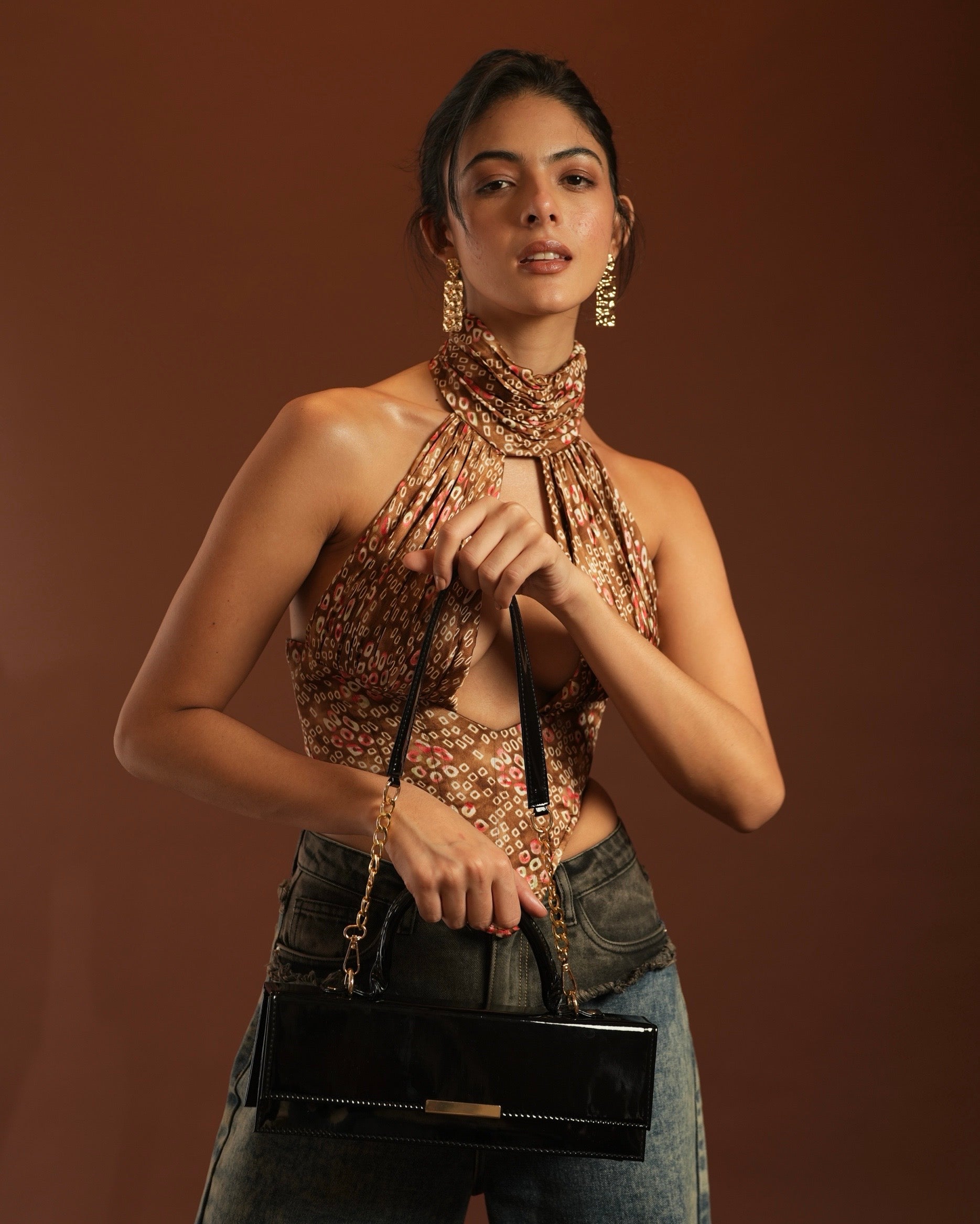 Noir Box Bag - Glossy Black