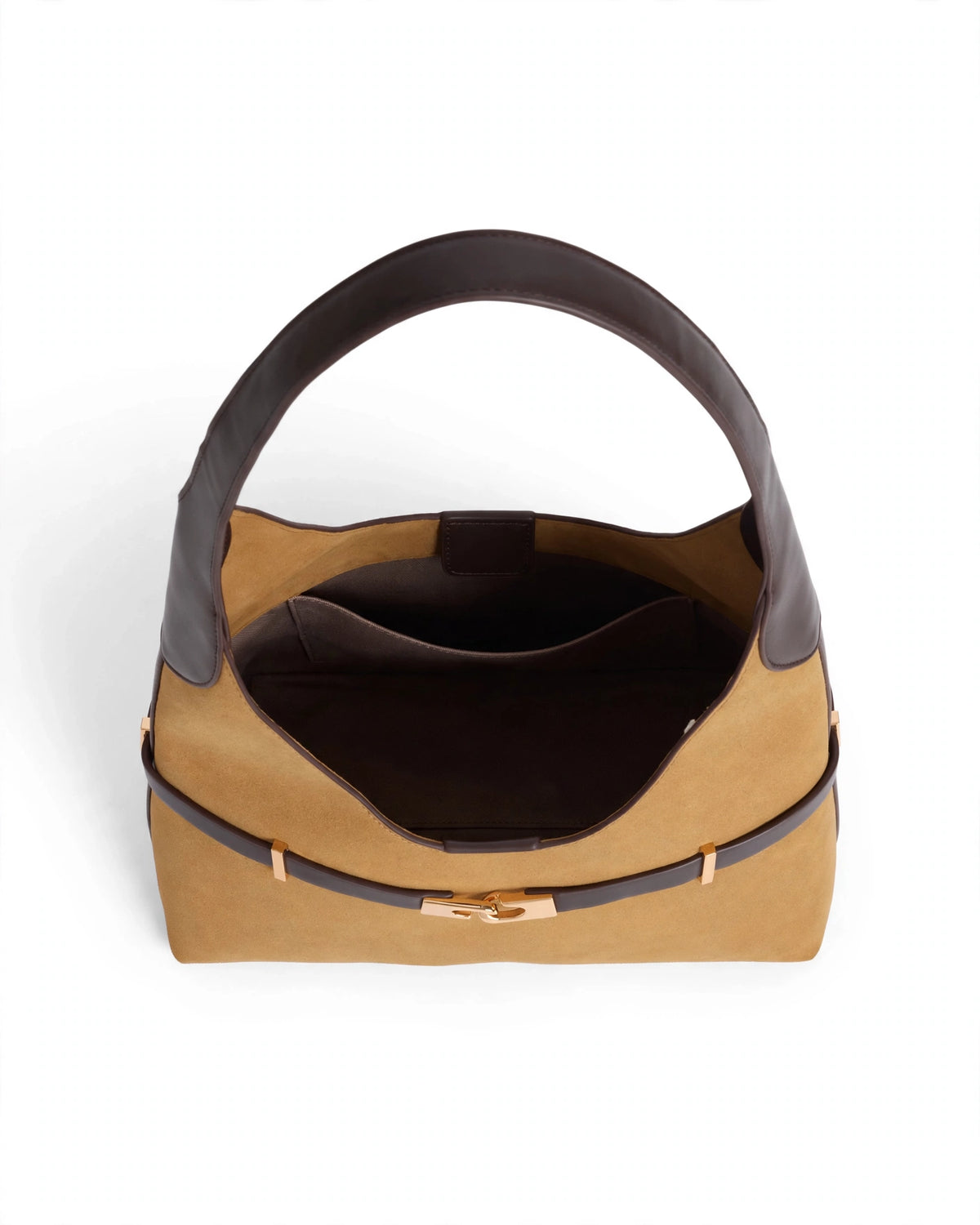 Aurelia Suede Belted Hobo Bag