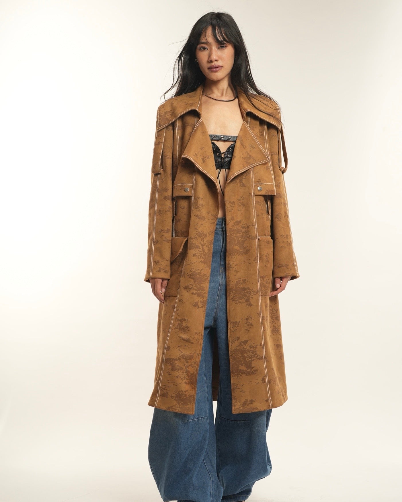Suede Trenchcoat