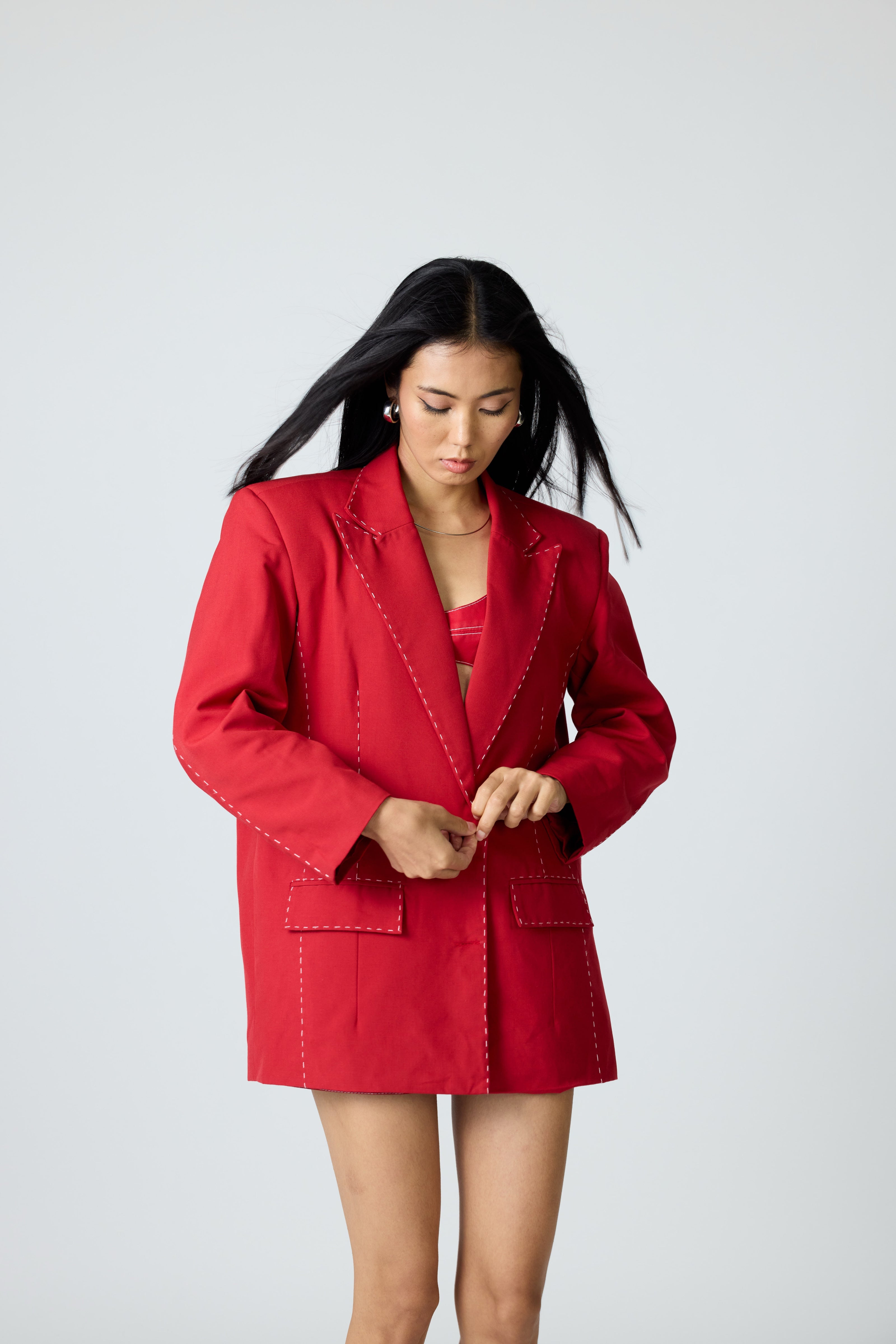 Erryn Red Blazer