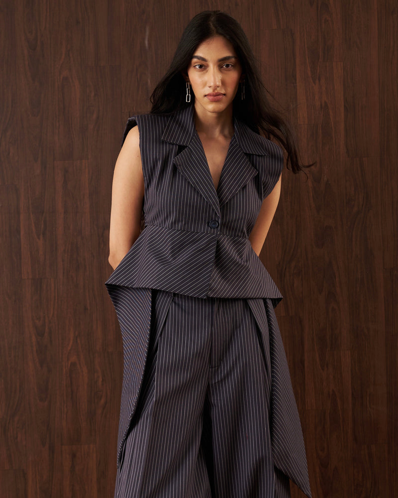 Elin Pinstripe Vest