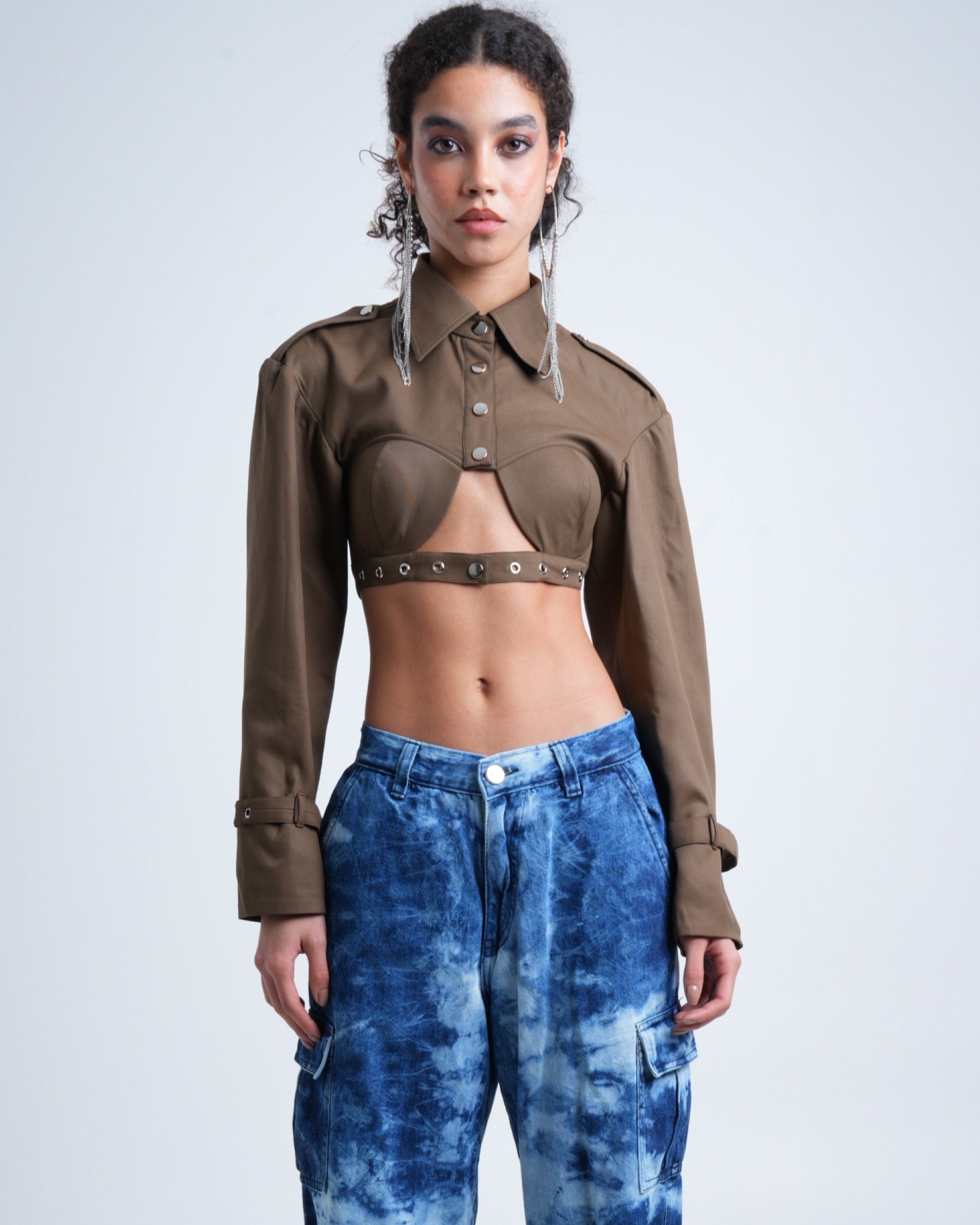Lydia Crop Shirt