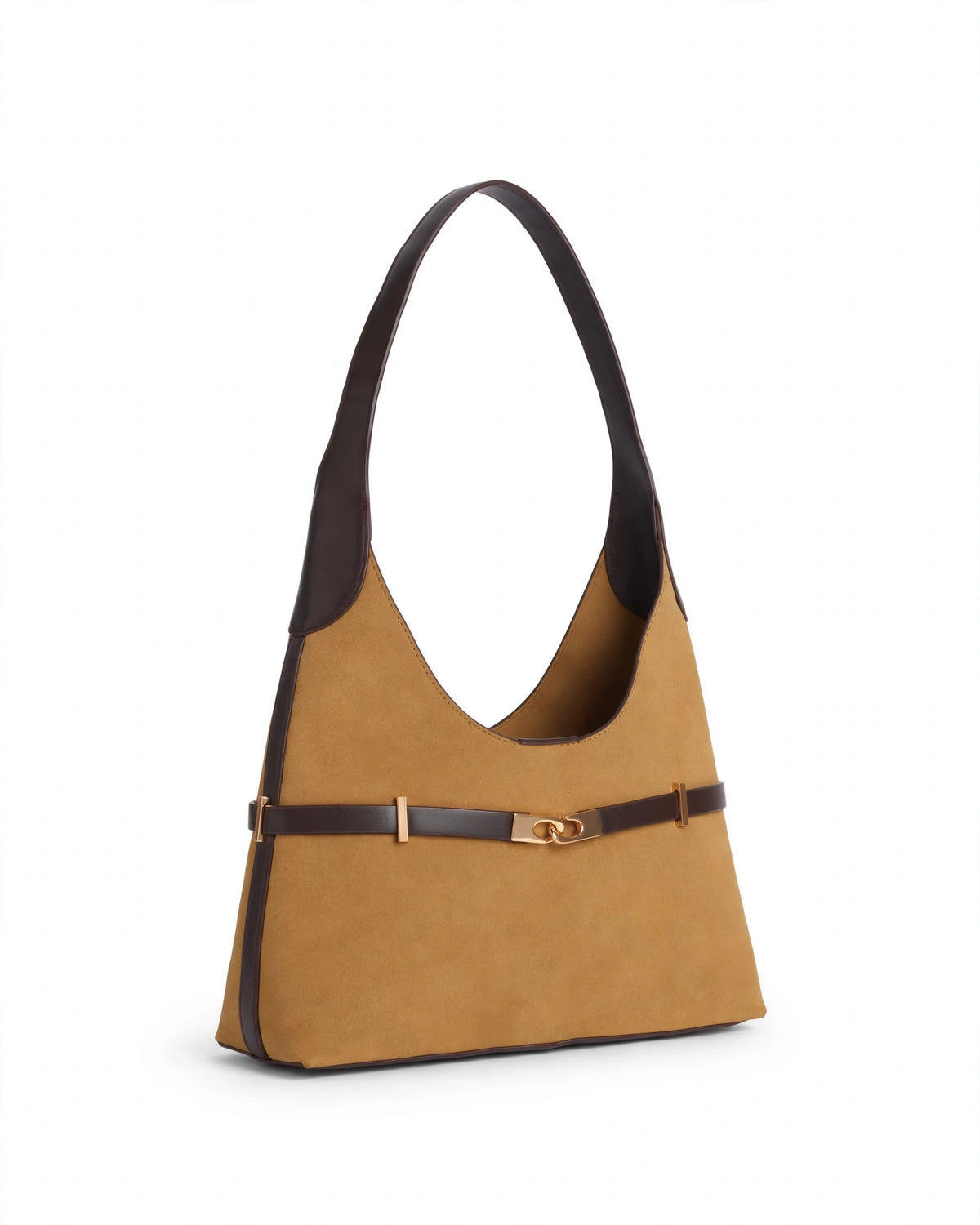 Aurelia Suede Belted Hobo Bag