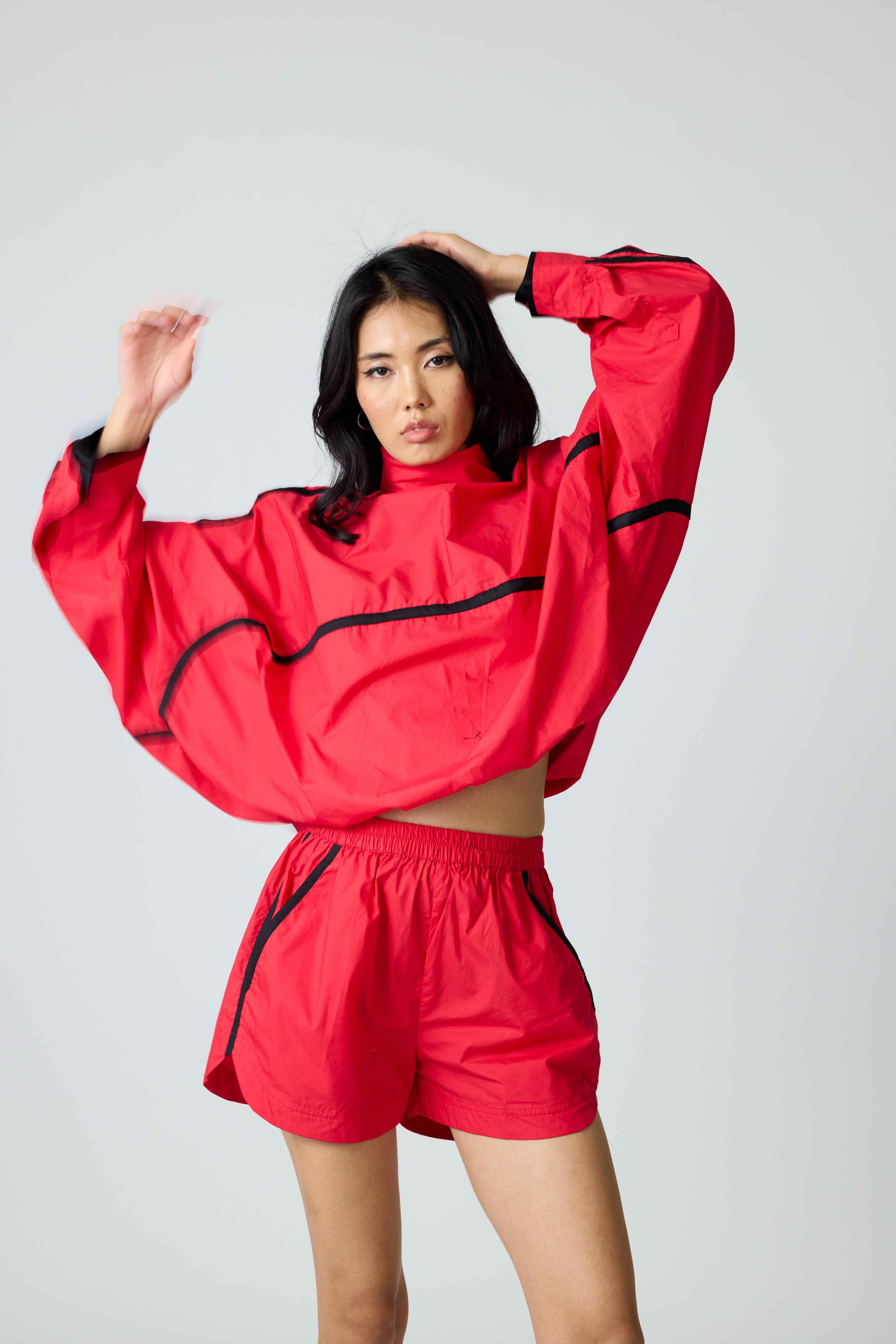Red Block Shorts