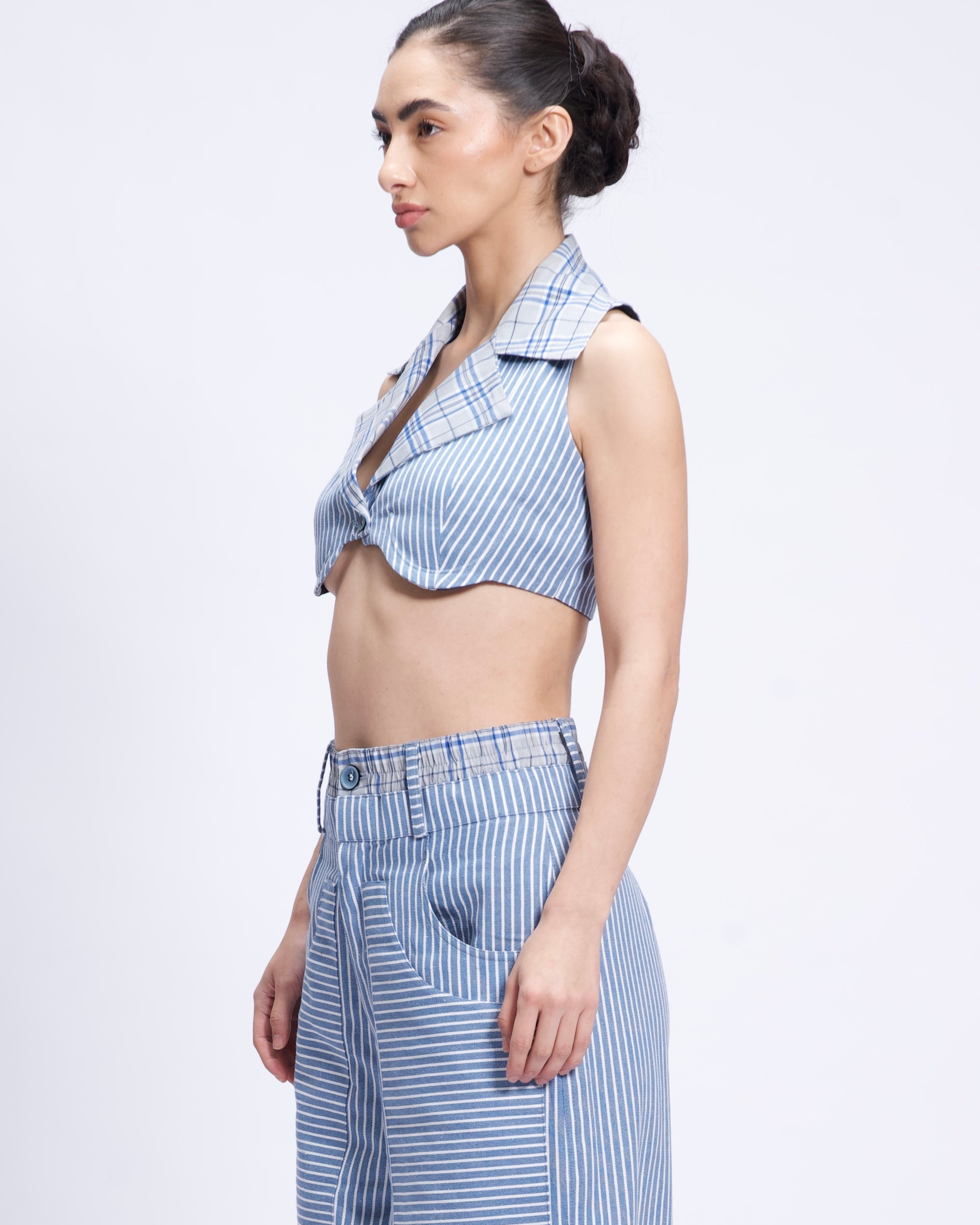 Luna Stripe Halter Top