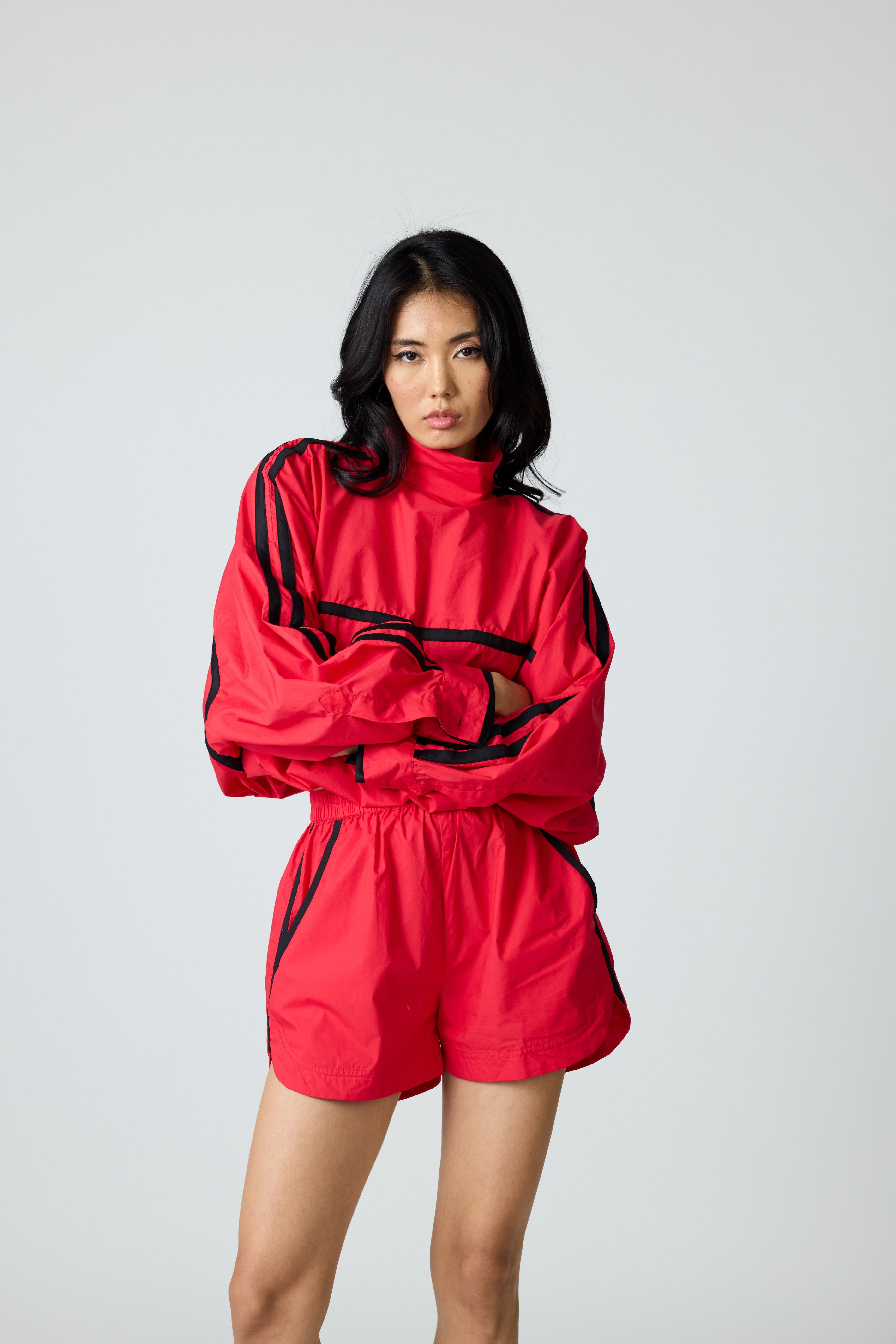 Red Block Shorts