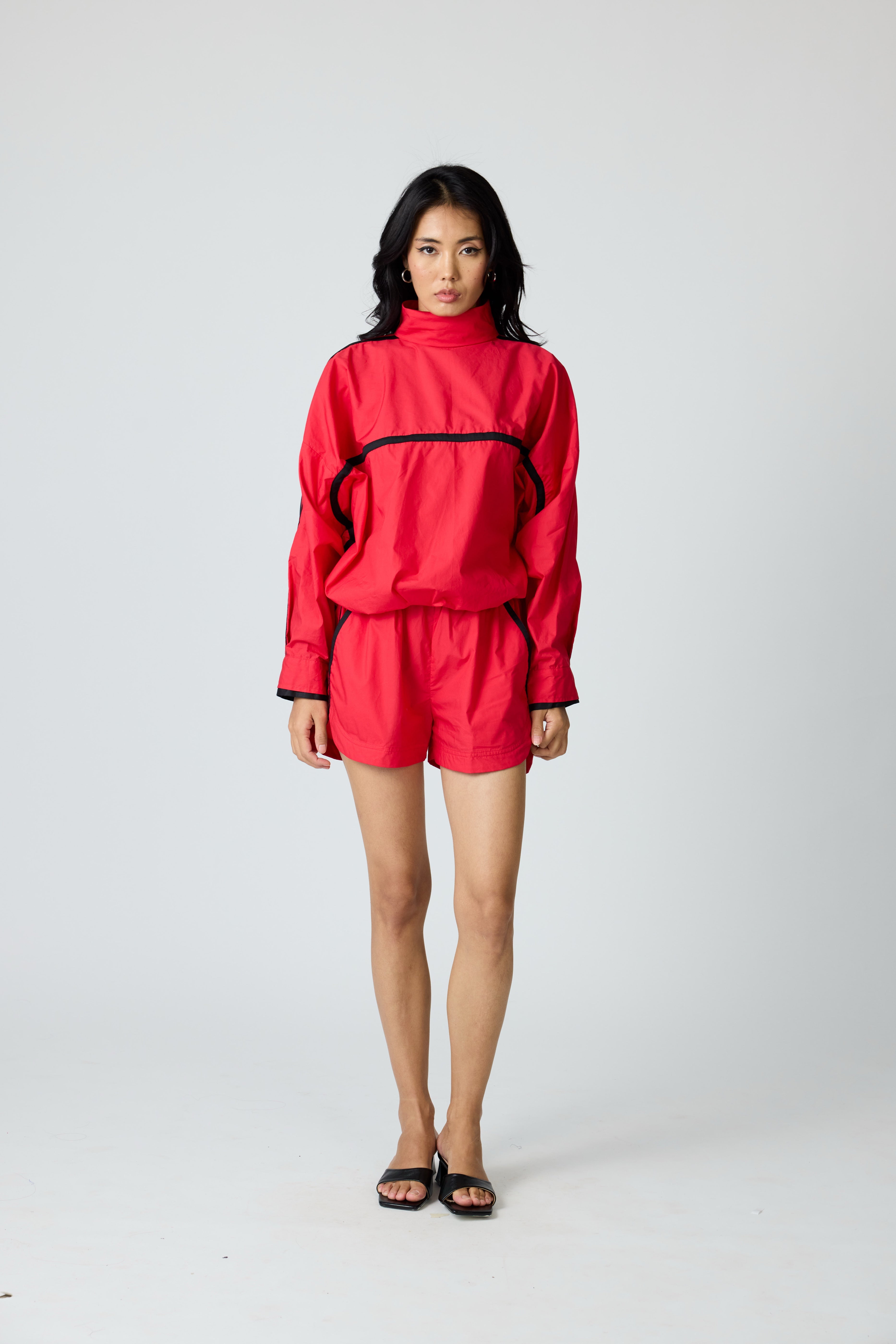 Red Block Shorts