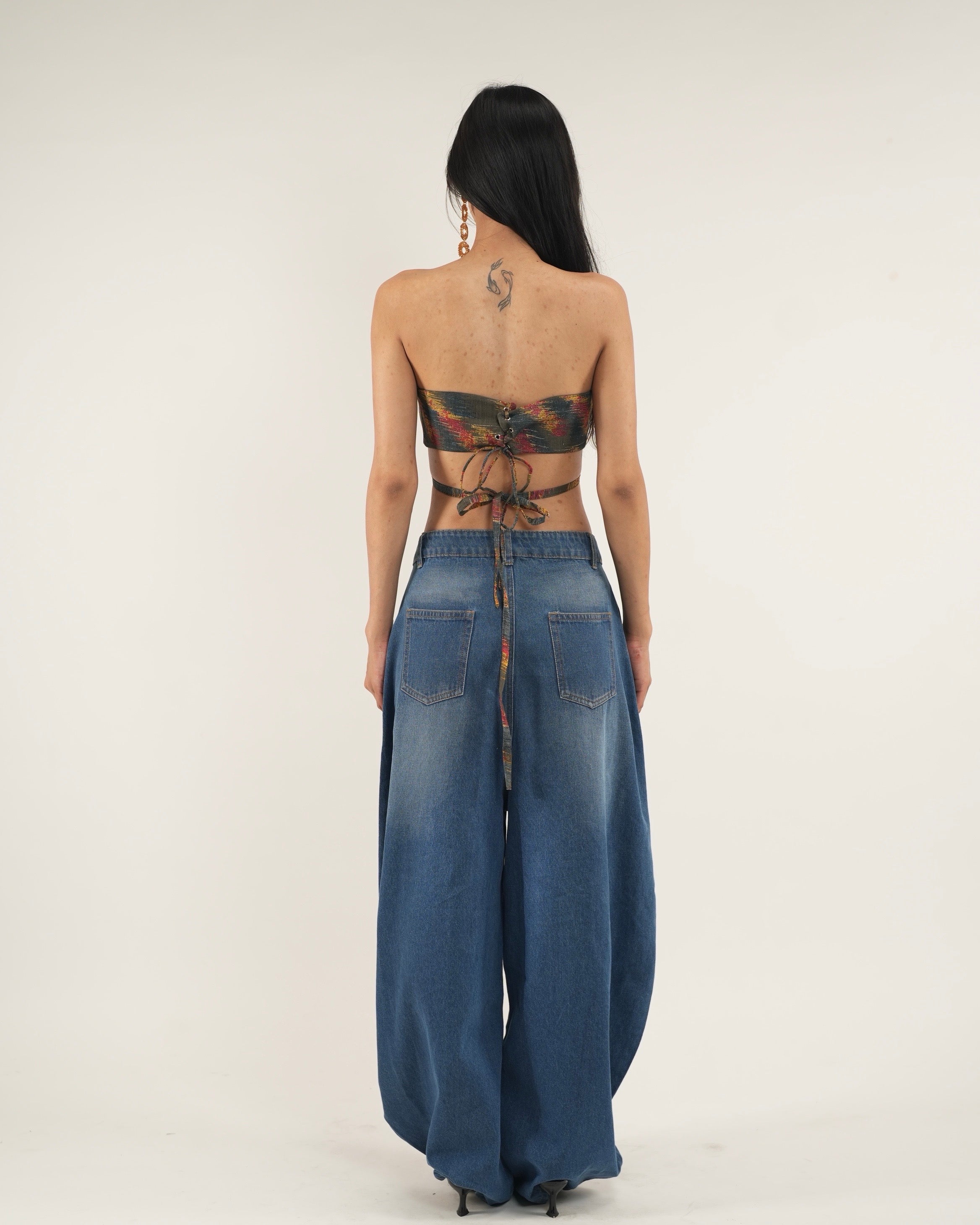 Washed Brown Corset