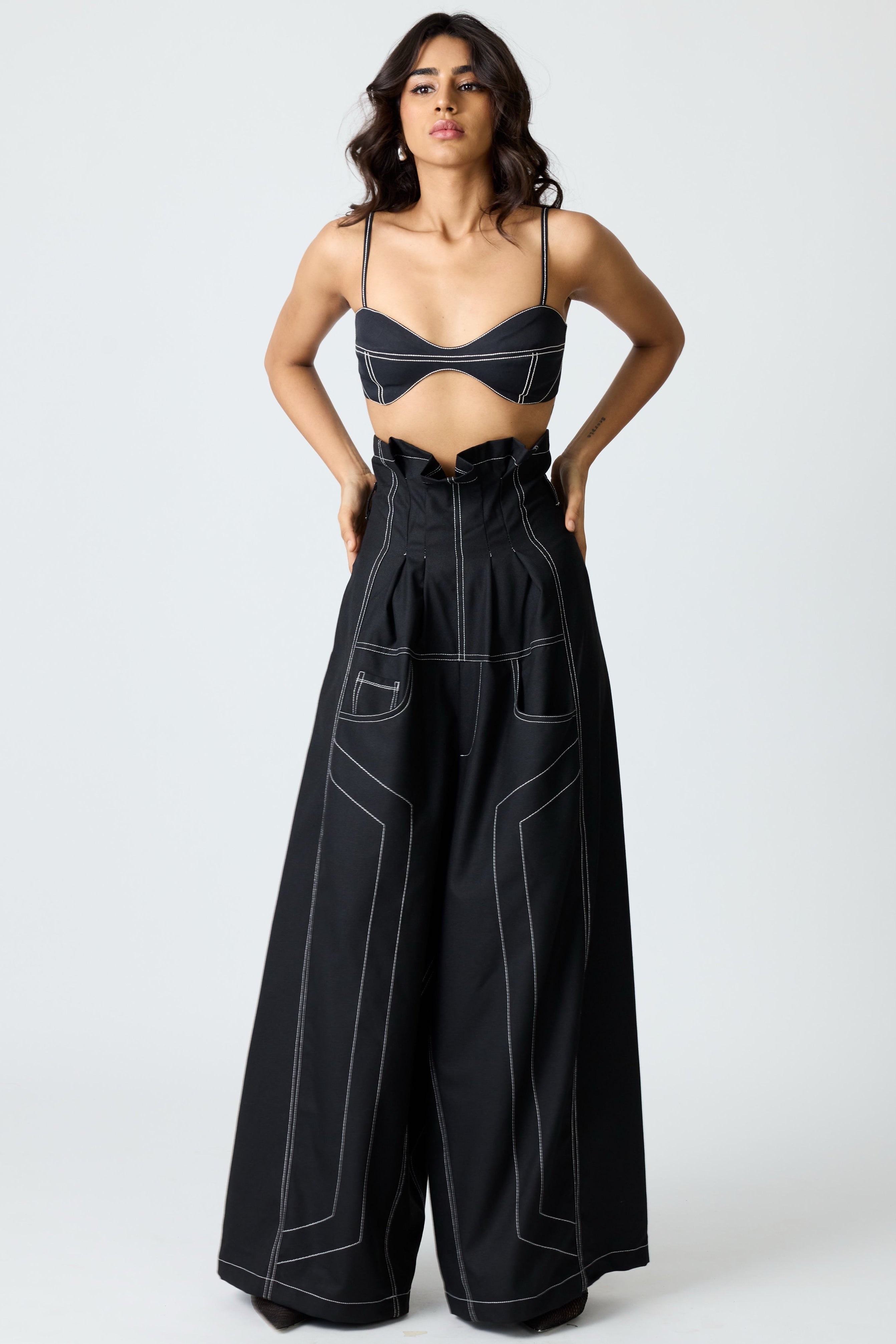 Erryn Black Georgie Corset Denim