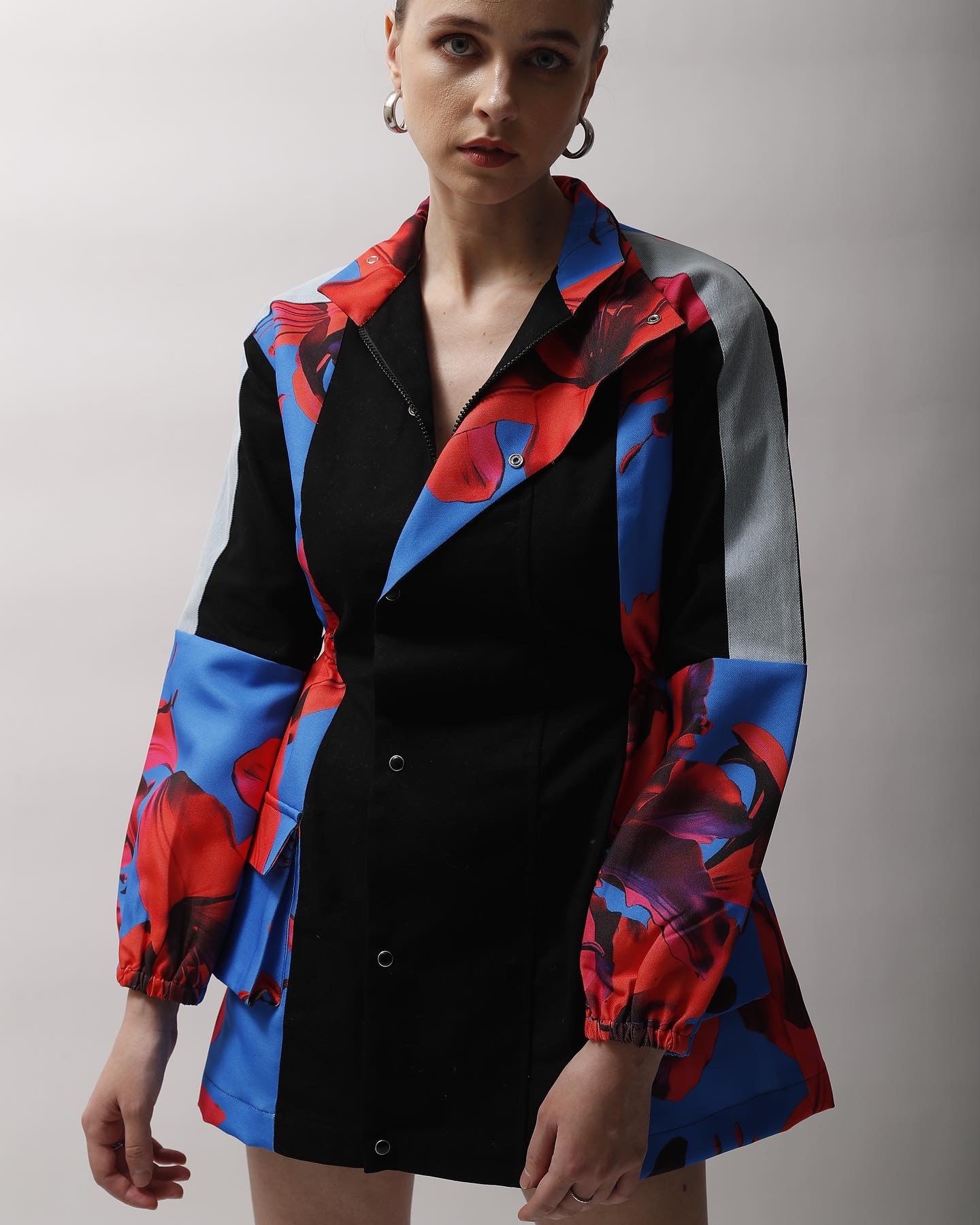 Floral Print Jacket Dress