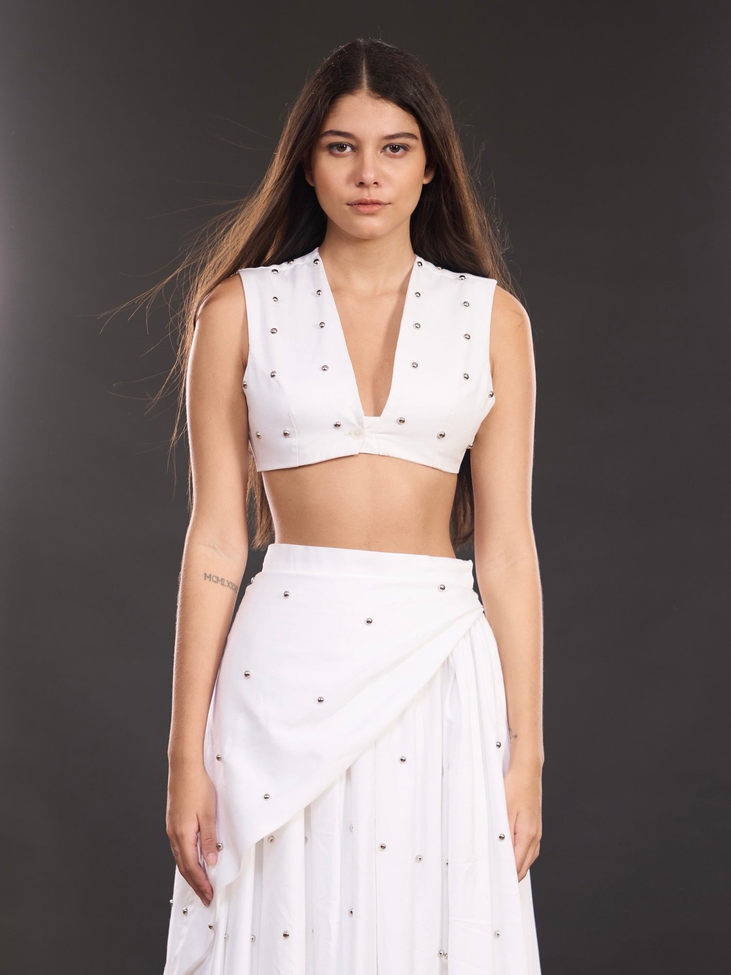 Hannah Utility Studded Top