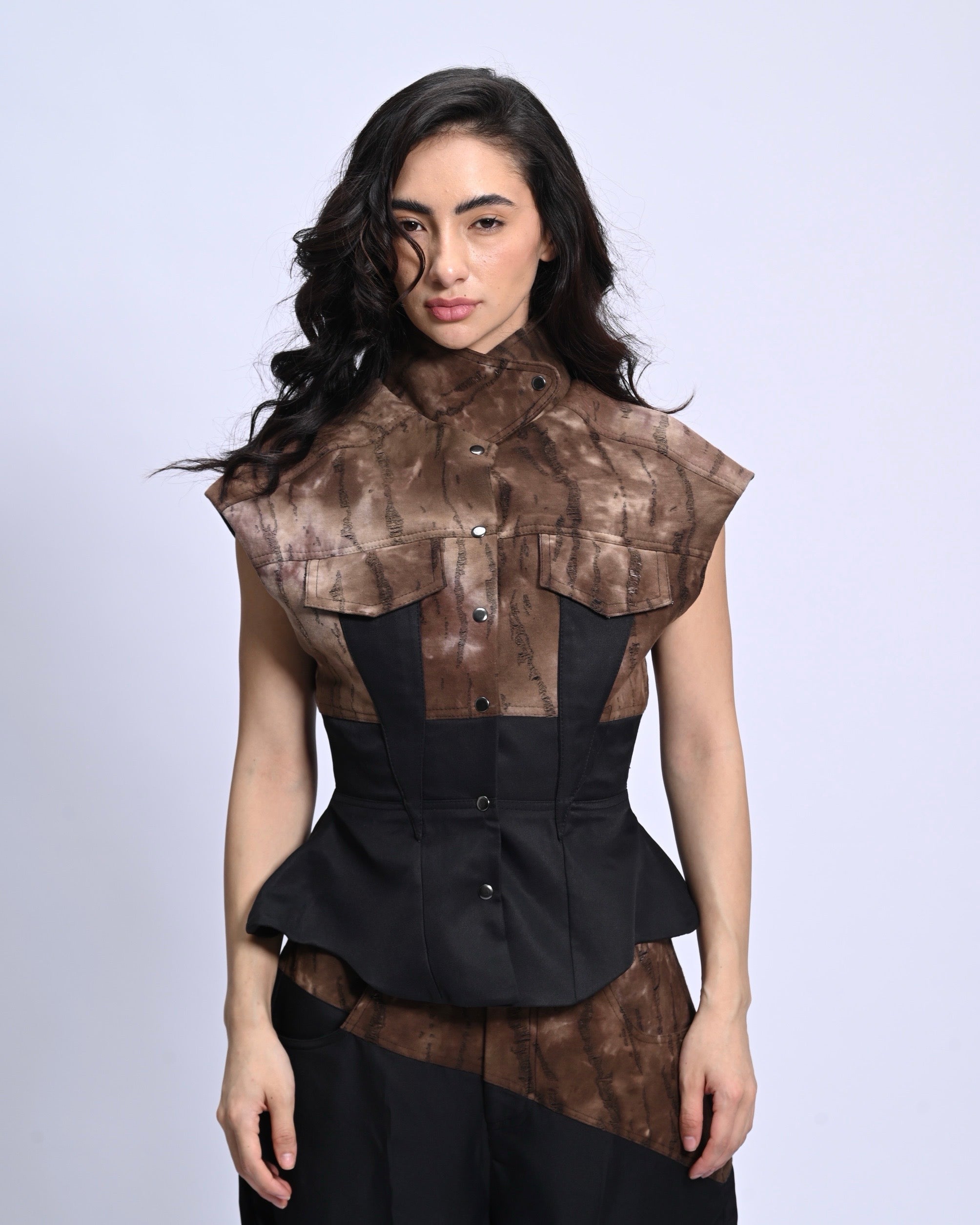 Umber Corset Shirt