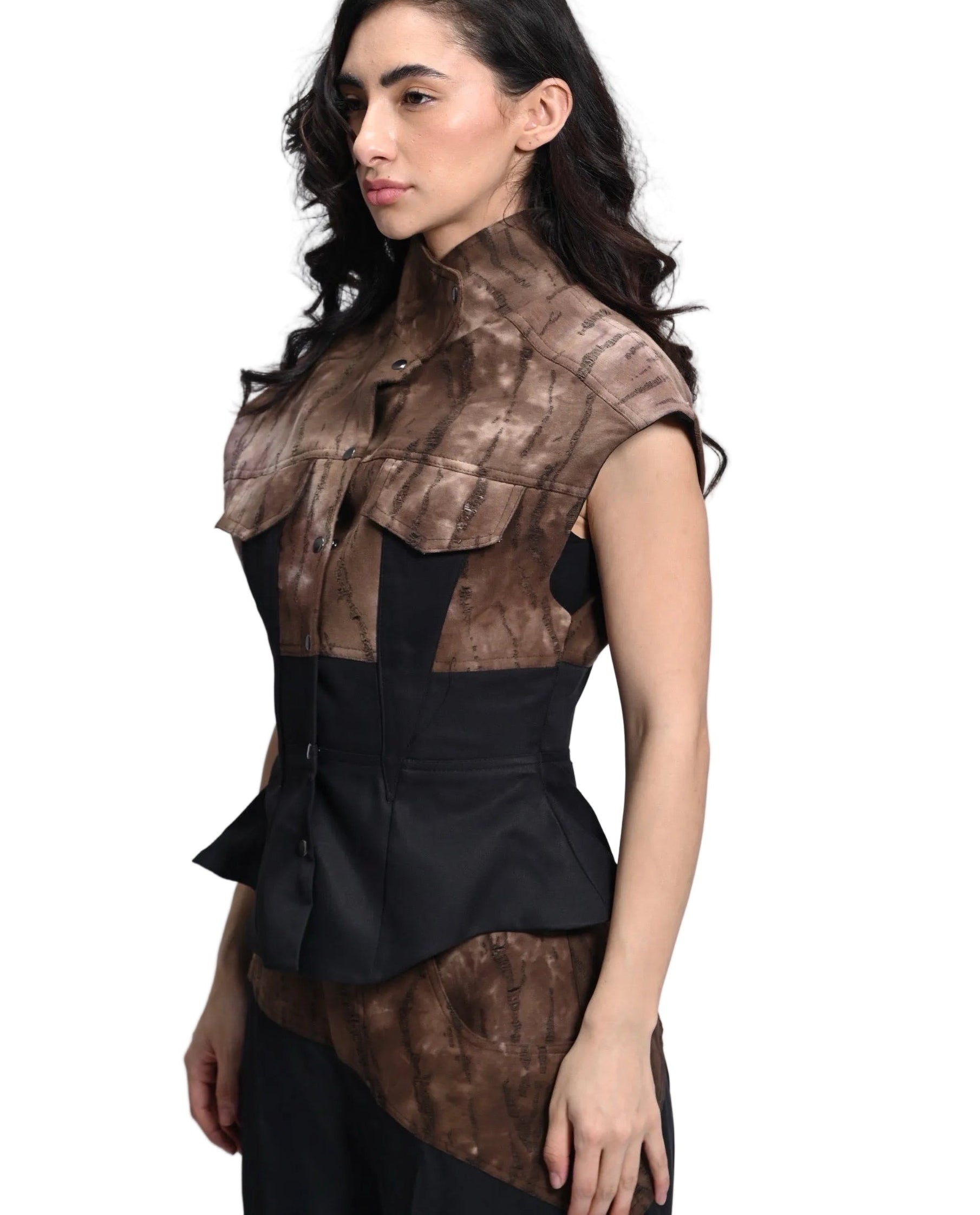 Umber Corset Shirt
