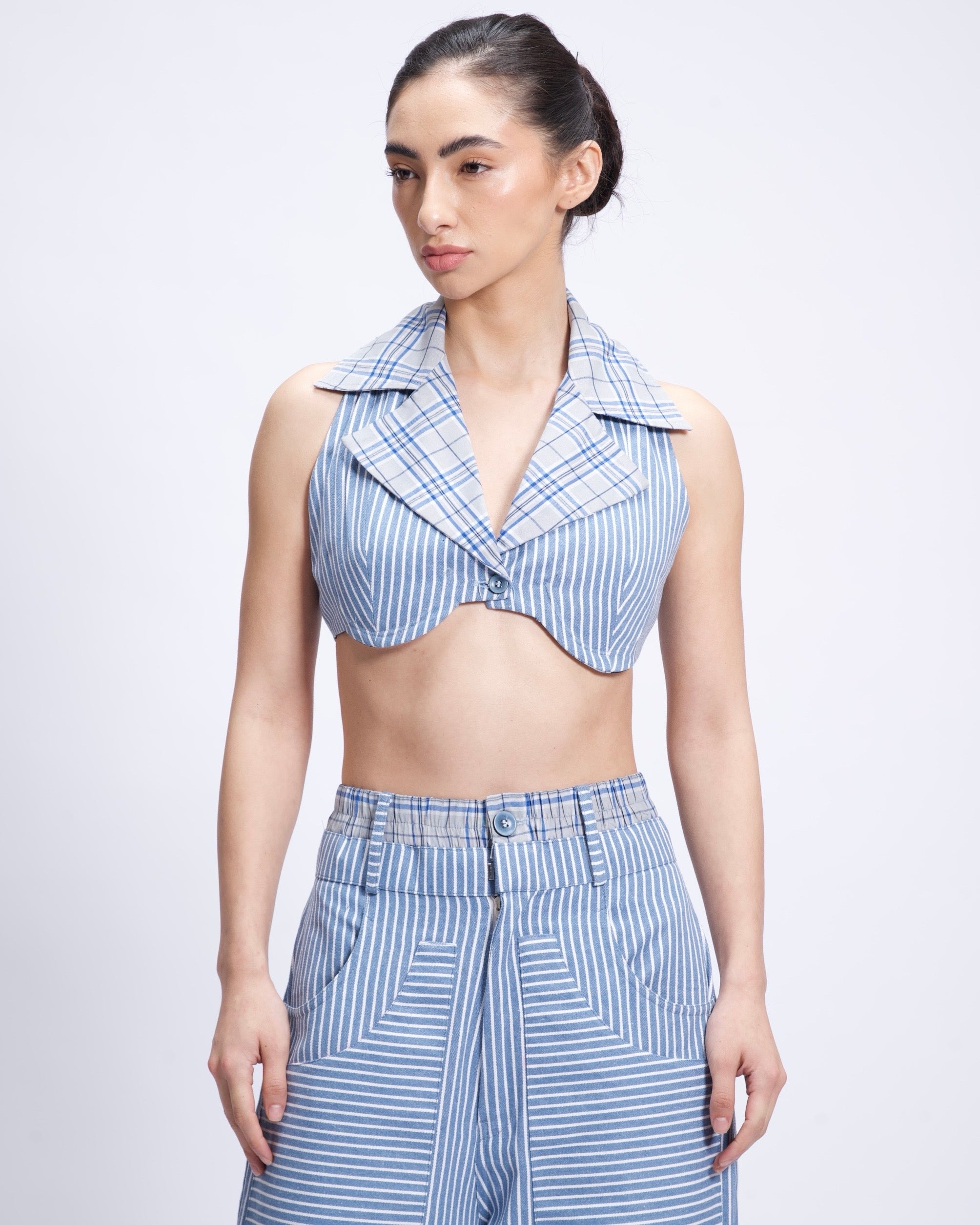 Luna Stripe Halter Top