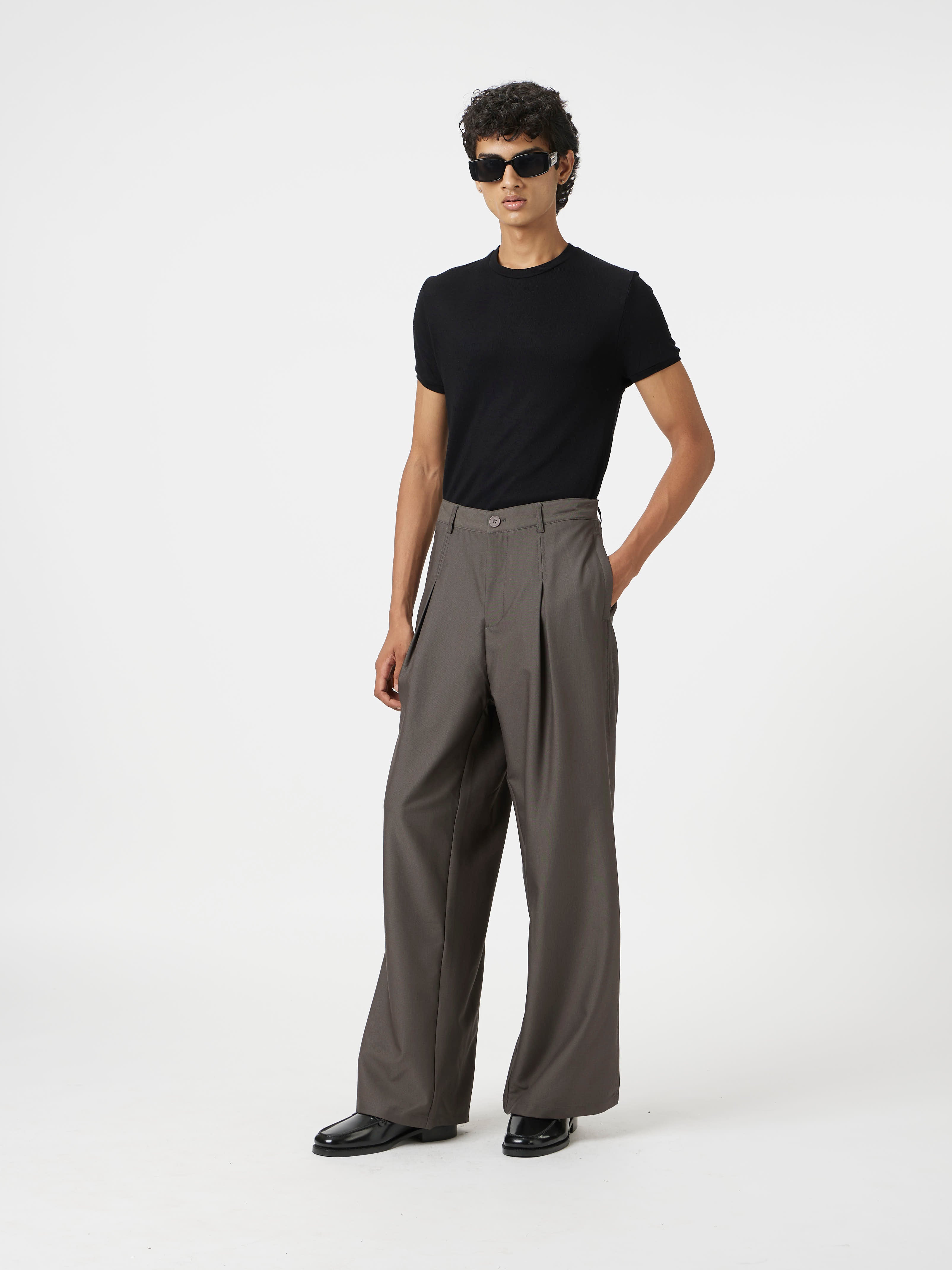 Hidden Pleat Pants