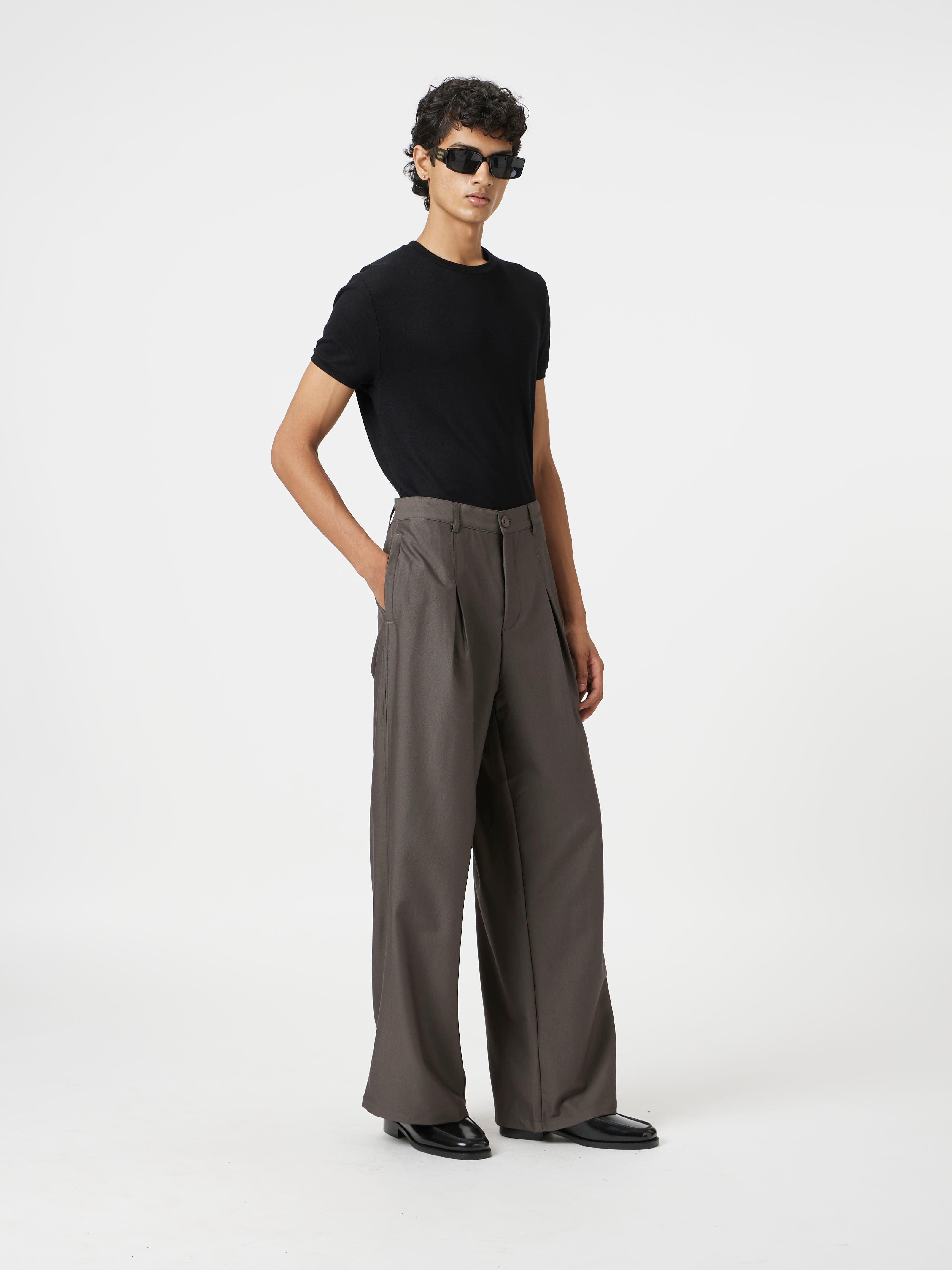Hidden Pleat Pants