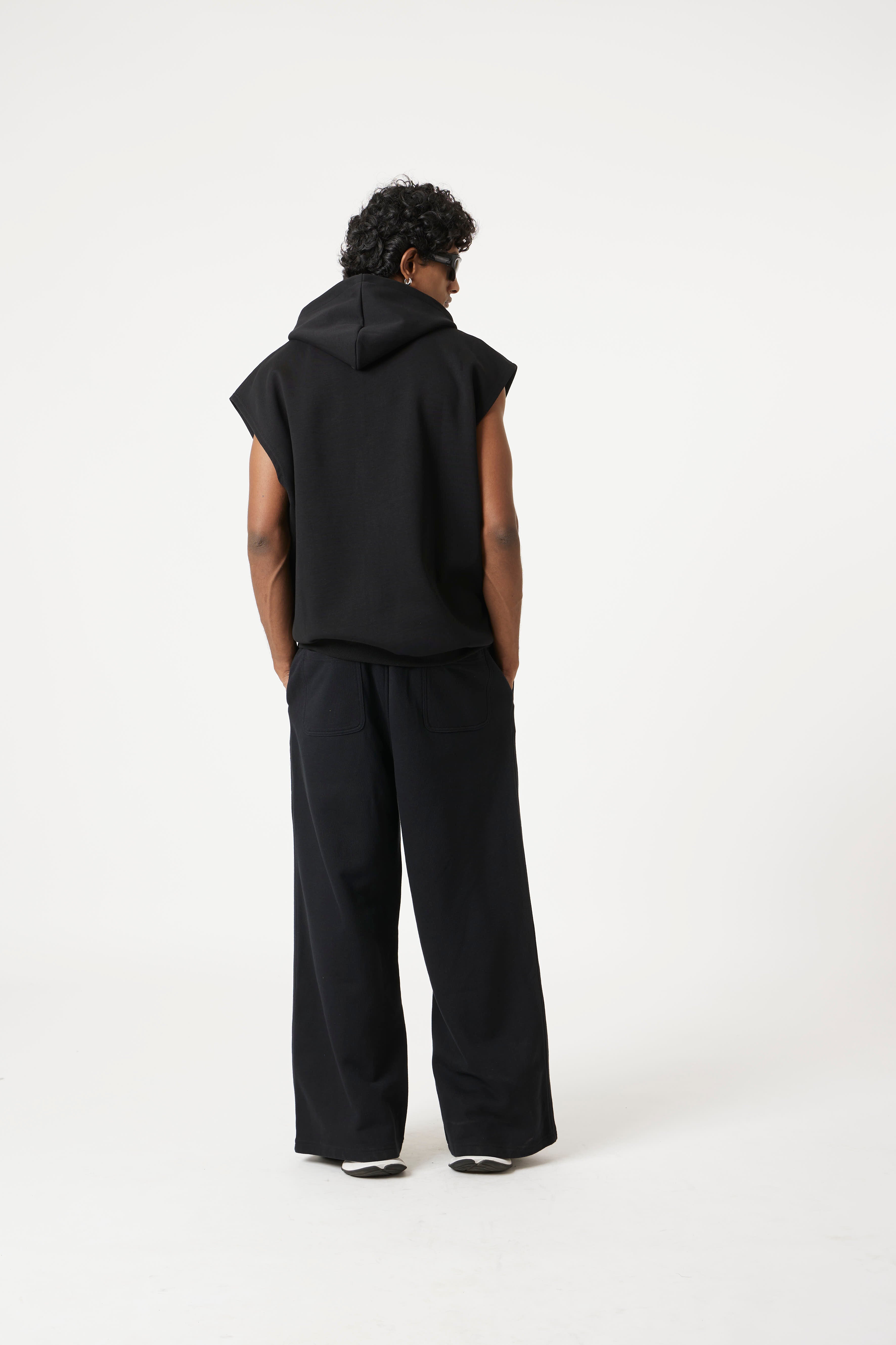 Black Easy Drop Pants