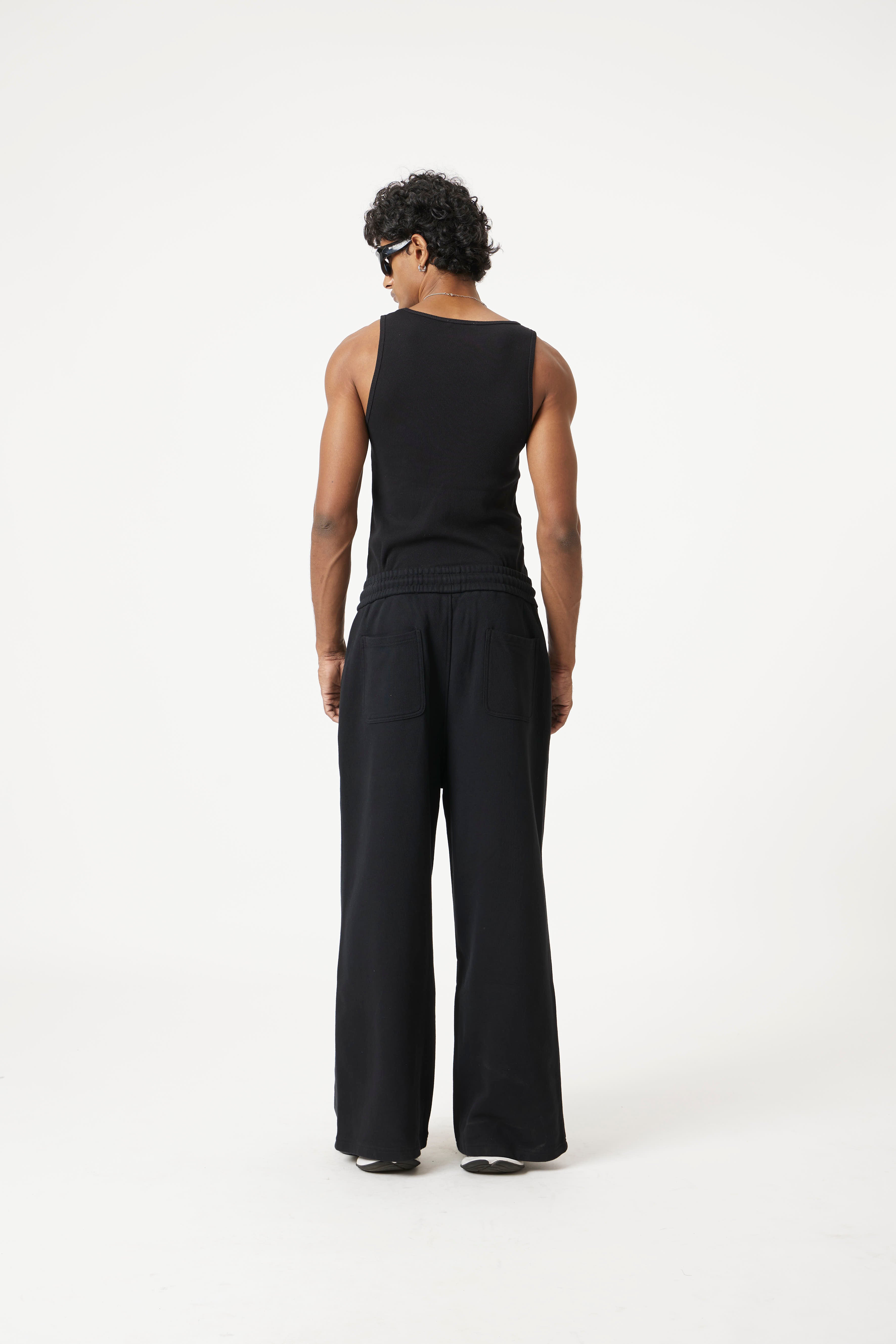 Black Easy Drop Pants
