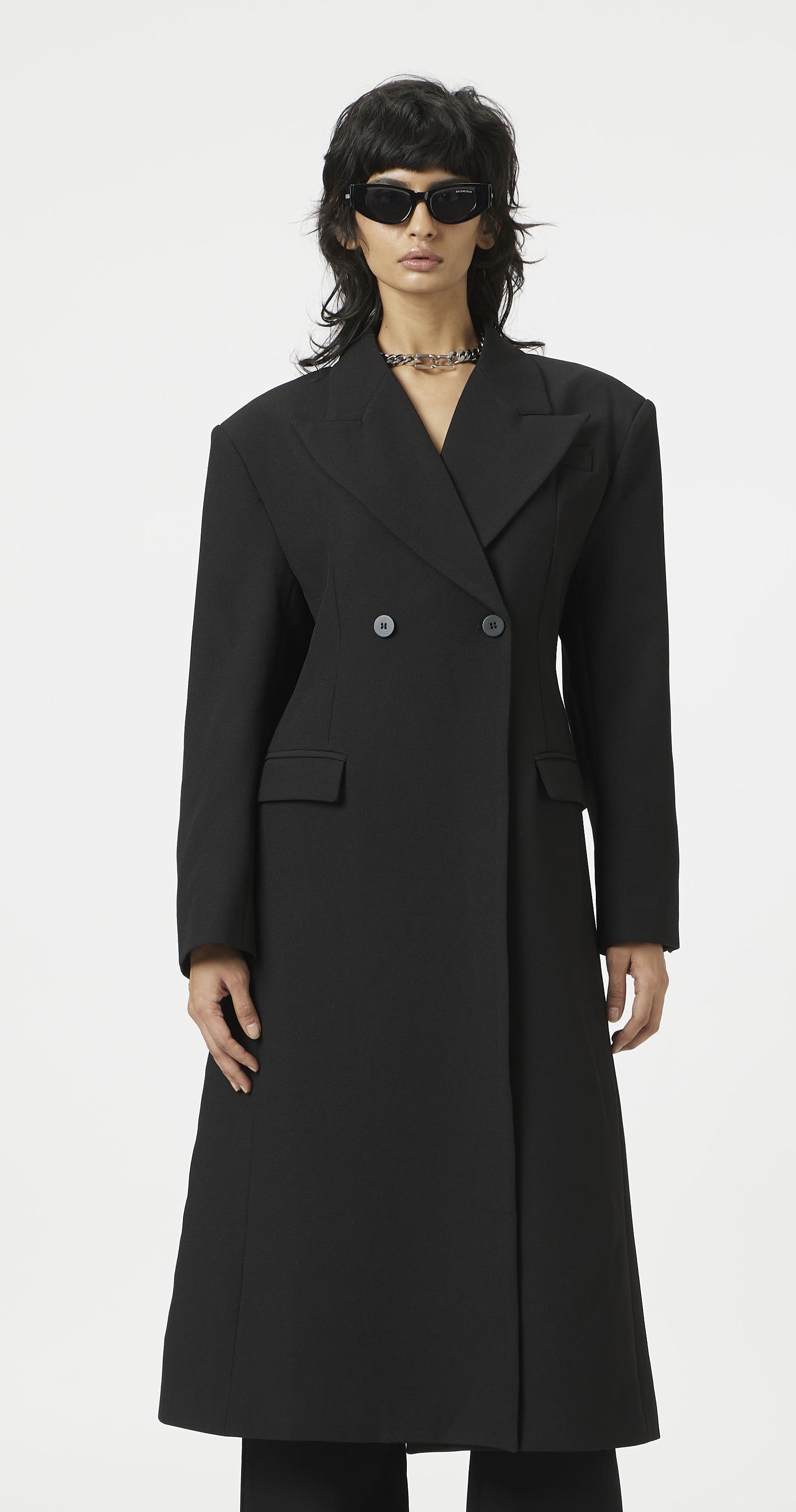 Black Vogue Fall Trench