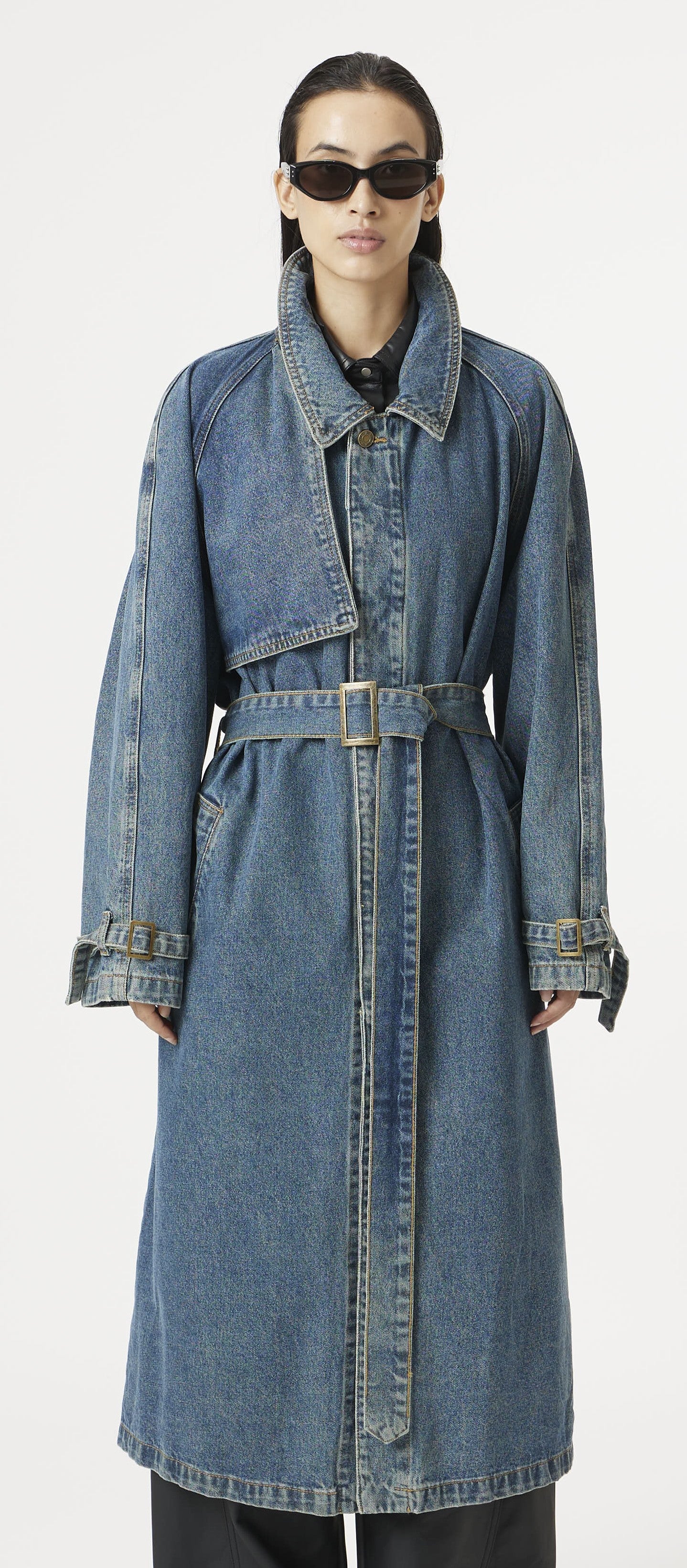 Blue Denim Love Trench