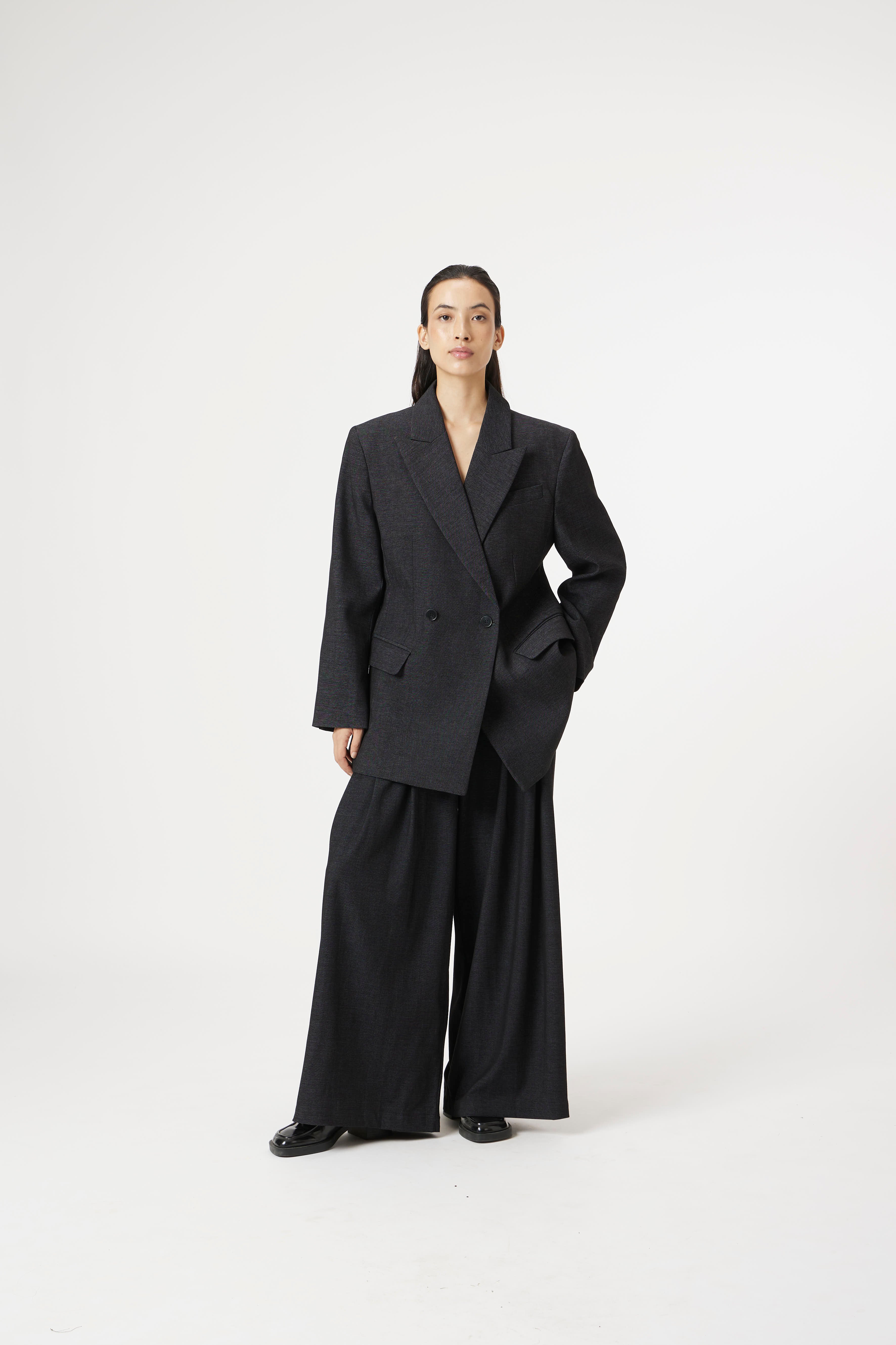 Black Structured Suit