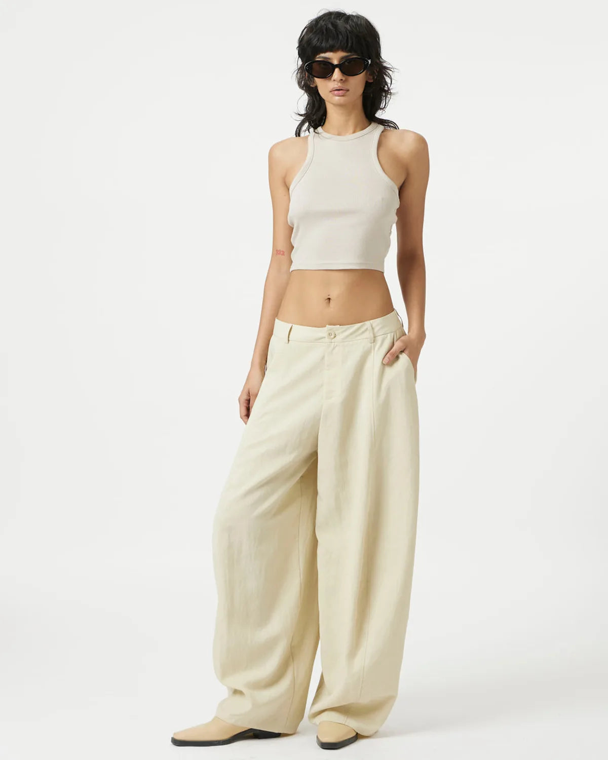 Biege Lazy Pants